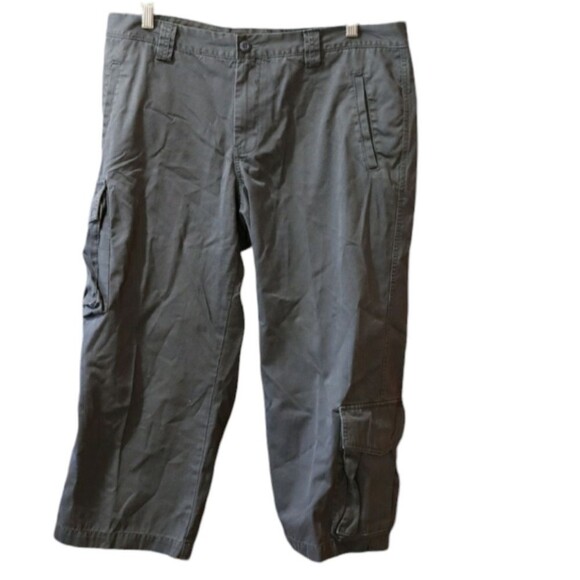 Gap Gray Cargo Pants Y2K Cropped Grunge Pants 14 - Picture 1 of 12